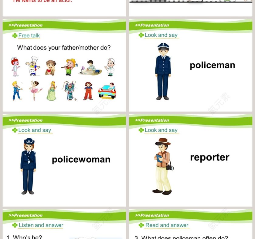 五年级上册-Unit3 My father is a writer教学ppt课件第2张