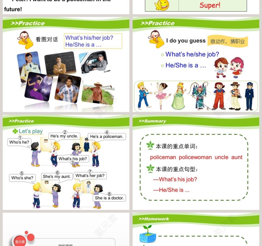 五年级上册-Unit3 My father is a writer教学ppt课件第4张