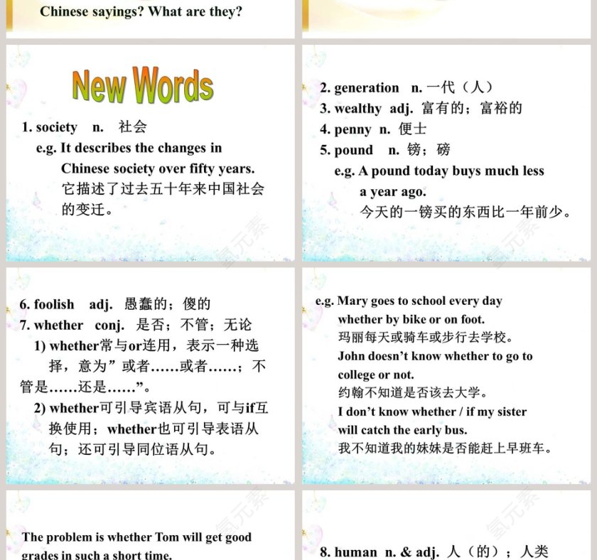 Unit 8  Culture Shapes Us-Popular Sayings教学ppt课件第2张