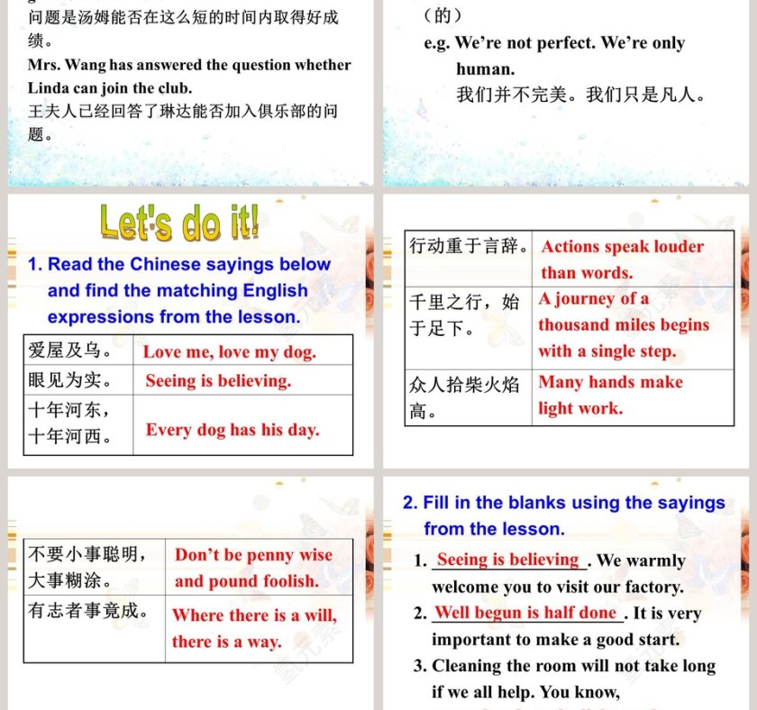 Unit 8  Culture Shapes Us-Popular Sayings教学ppt课件第3张