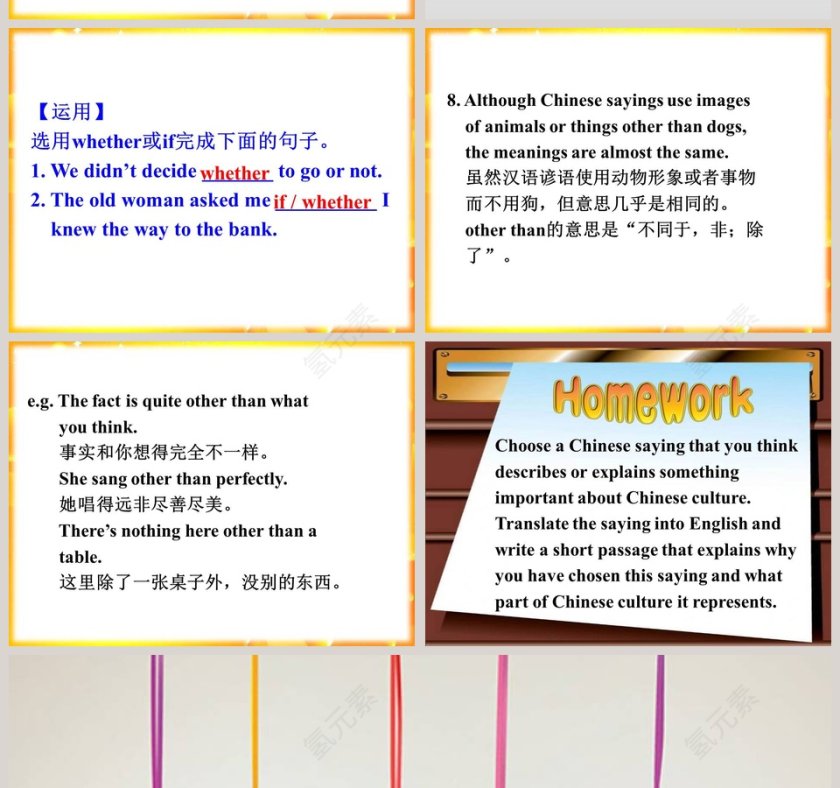 Unit 8  Culture Shapes Us-Popular Sayings教学ppt课件第10张