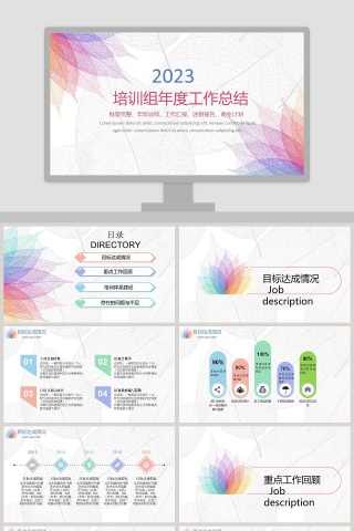 2018培训组年度工作总结PPT