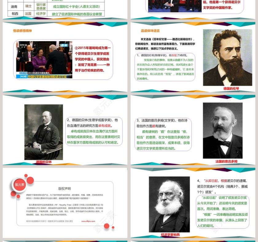 课文解析首届诺贝尔奖颁发语文课件PPT第4张