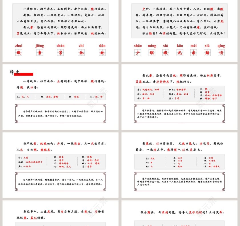 七年级语文课件《狼》PPT第2张