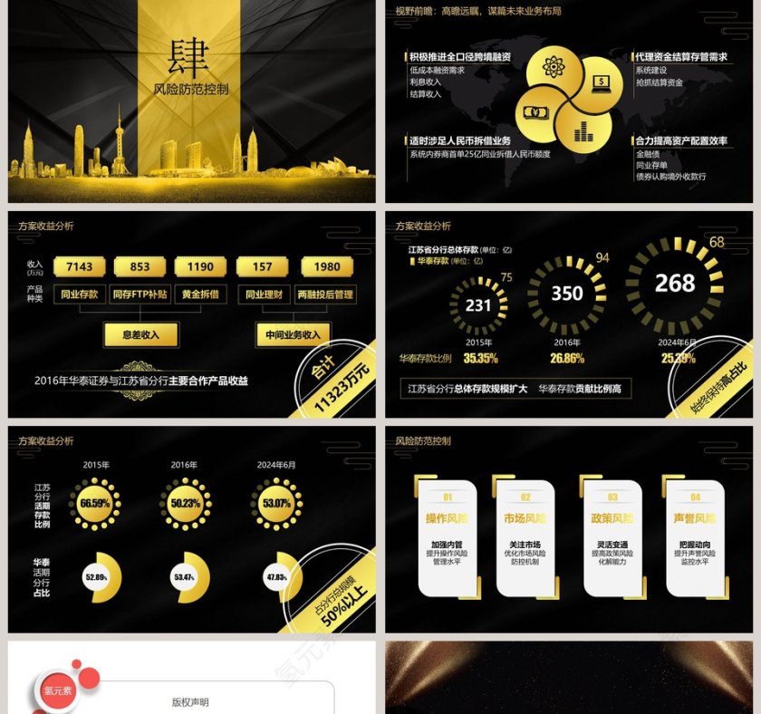 2019年终总结工作汇报通用PPT模版第5张