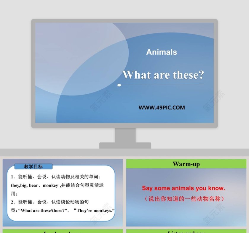 What are these-Animals - 动物_classification_PPT模板内容第1张