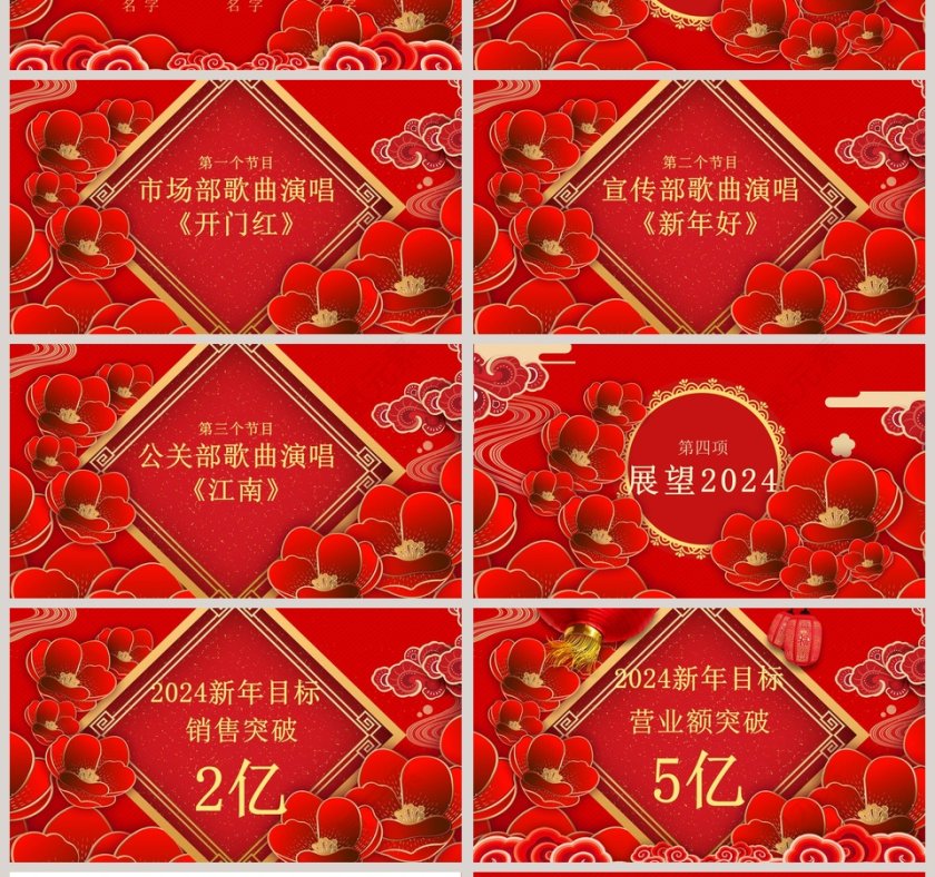 开门红年终工作总结2020年会PPT第4张
