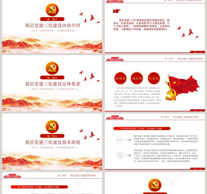 基层党建“三化”建设实施方案PPT模板第2张