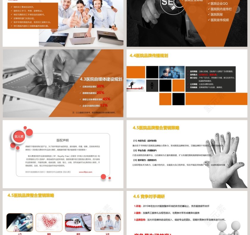 医院科室年终工作总结PPT第9张