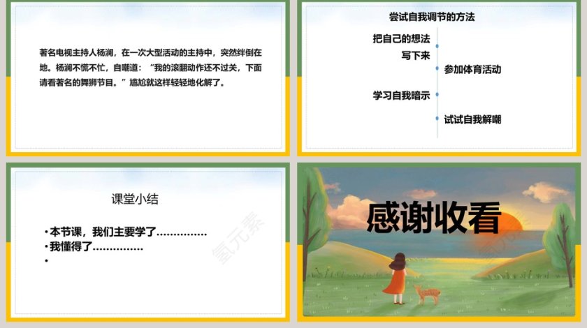 悄悄变化的我：PPT模板修改简历的艺术第5张