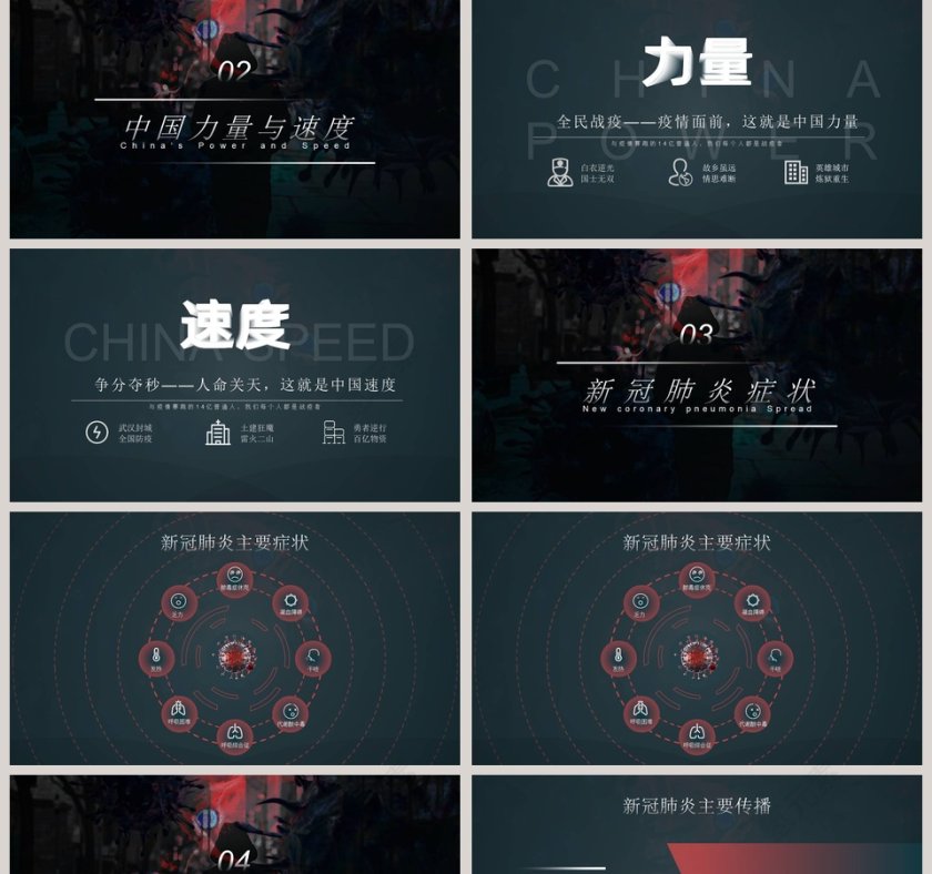 新冠病毒感染肺炎知识及防控知识手册PPT模板第2张