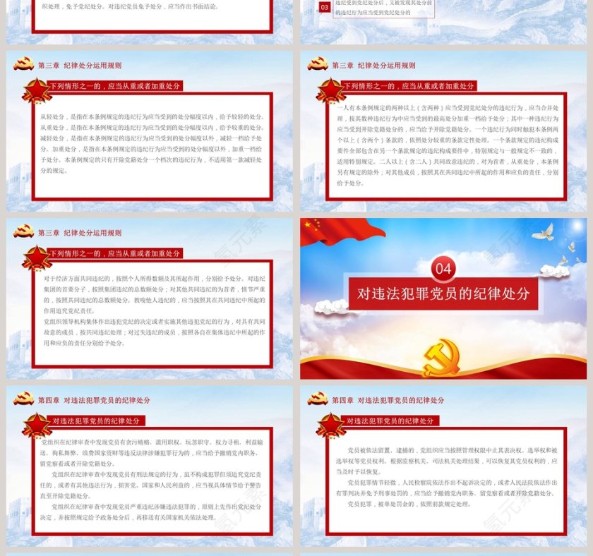 简约大气纪律处分条例PPT第4张