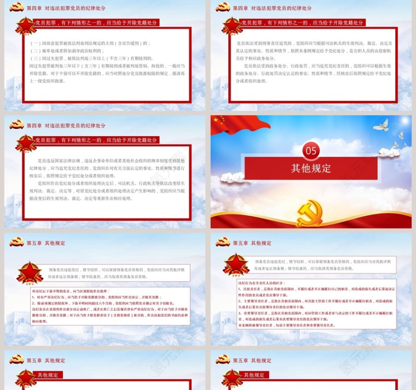 简约大气纪律处分条例PPT第5张