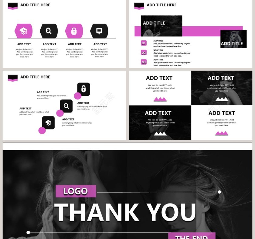 时尚潮流PPT模板第5张