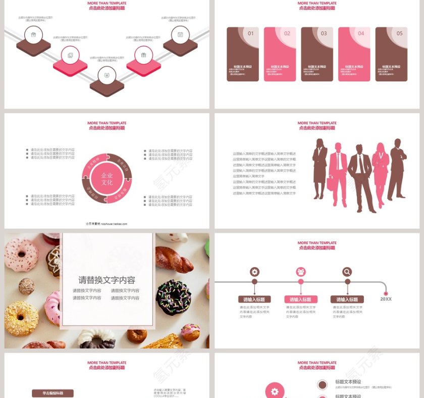 西式糕点PPT模板美食中餐饮PPT模板第2张