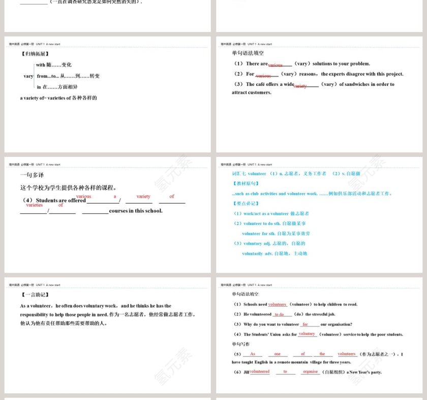 UNIT 1  A new start-Section B  Using language教学ppt课件第4张