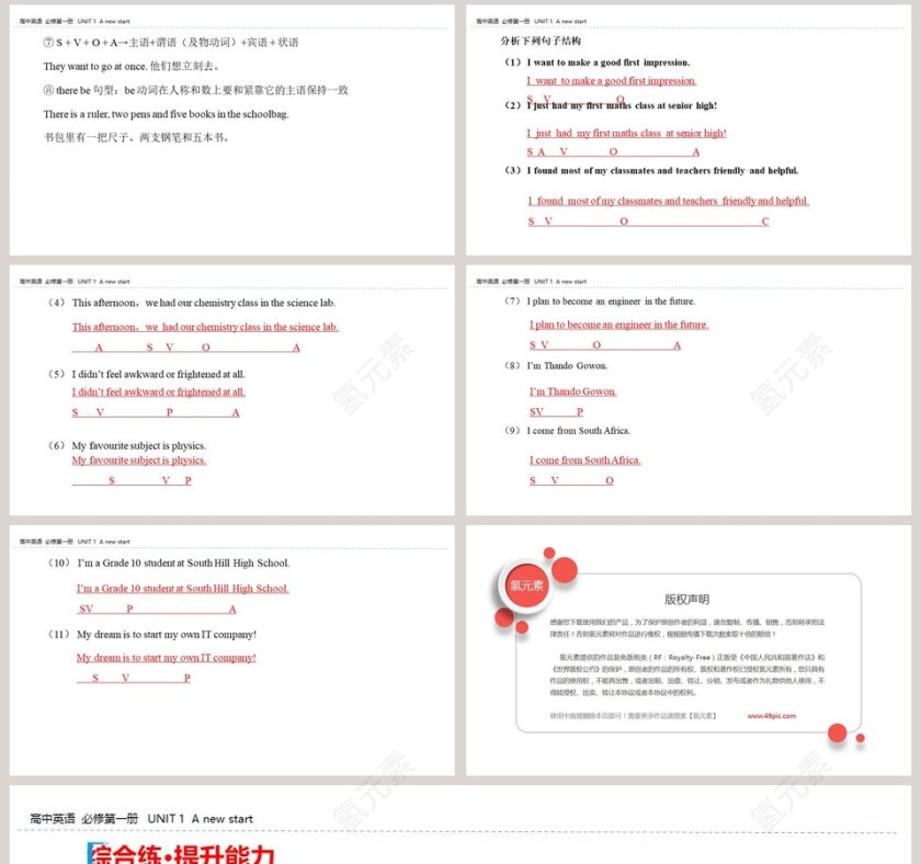 UNIT 1  A new start-Section B  Using language教学ppt课件第8张
