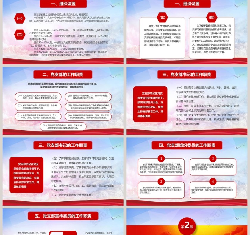 先进性创新型党支部建设 党政工作汇报PPT第2张