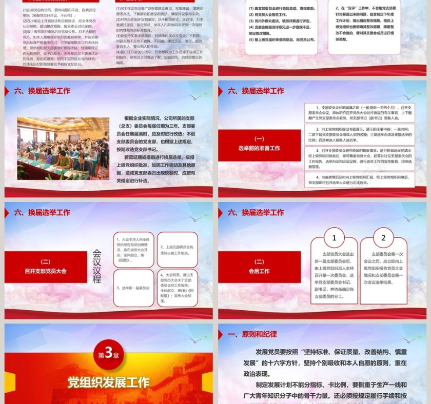 先进性创新型党支部建设 党政工作汇报PPT第6张