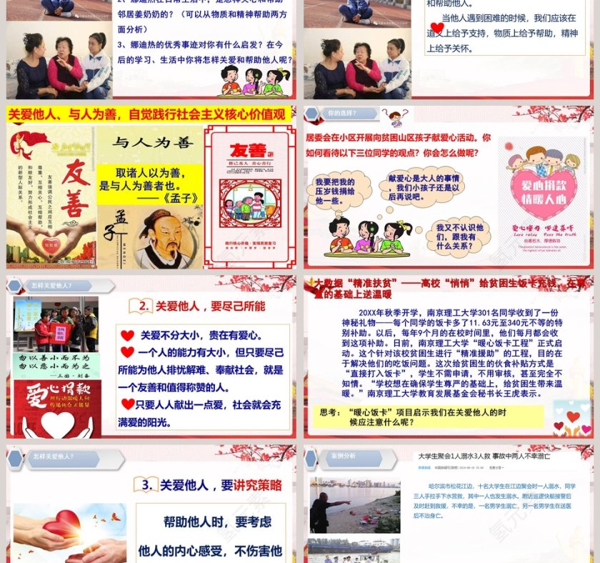 使用PPT模板展现关爱他人：医学护理行业呈现第3张