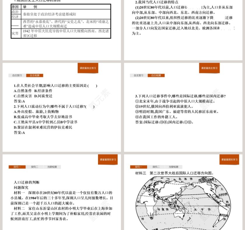 第二节人口迁移教学ppt课件第3张