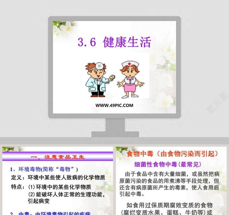 -健康生活教学ppt课件第1张