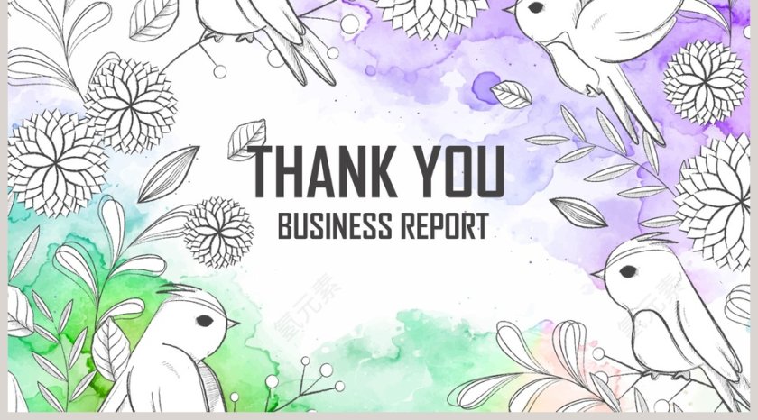 简洁清新商务汇报PPT模板第5张