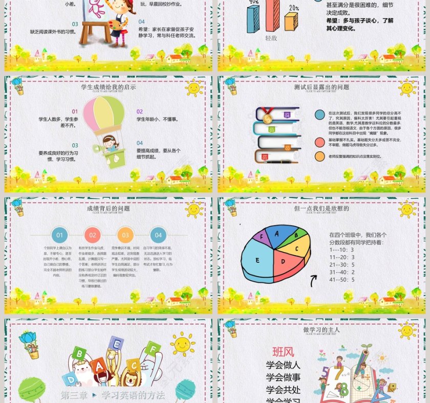 黄色简约大气初中家长会PPT第3张