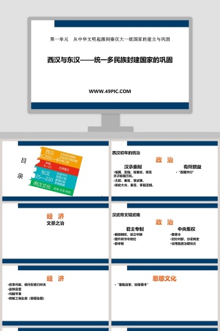 西汉与东汉-统一多民族封建国家的巩固教学ppt课件