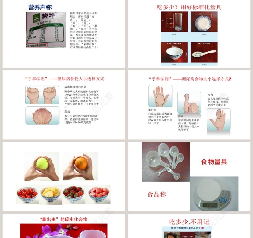 糖尿病营养的自我管理技巧与误区ppt模板第5张