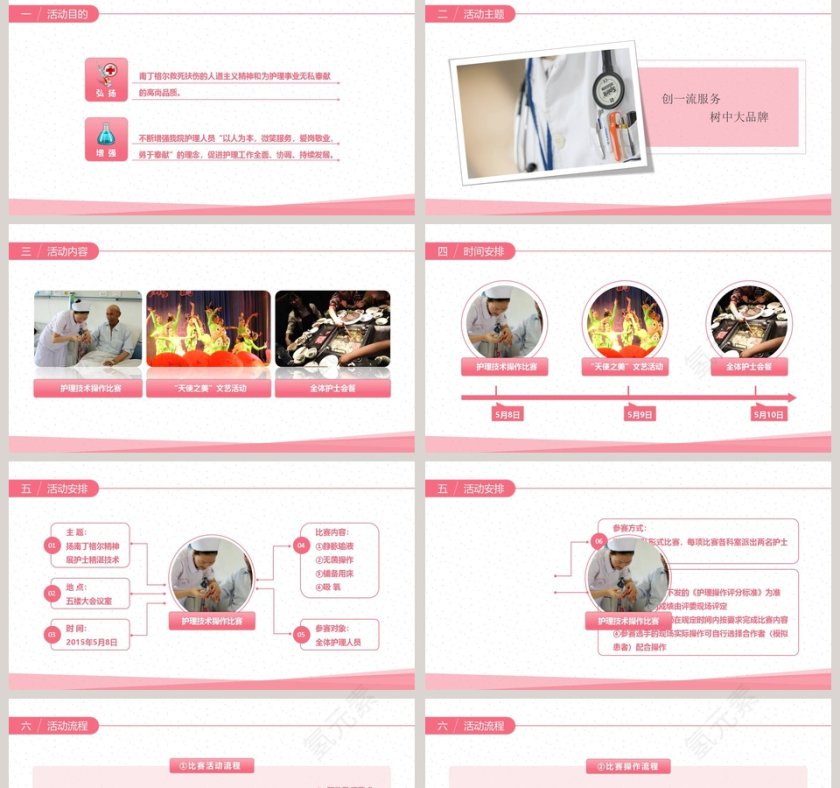 清新简约国际护士节宣传介绍PPT第2张