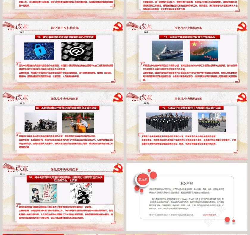 深化党中央机构改革PPT第4张