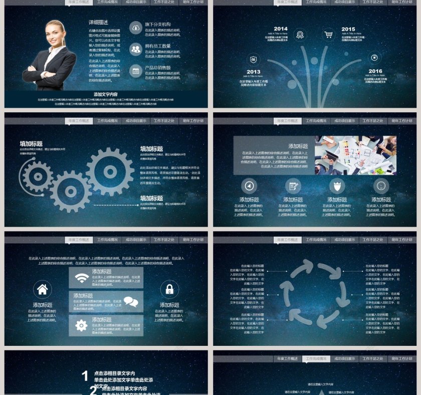 2019述职报告ppt模板第2张