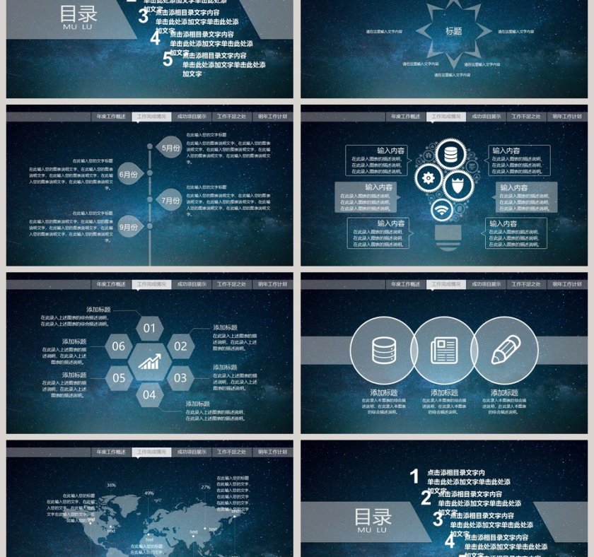 2019述职报告ppt模板第3张
