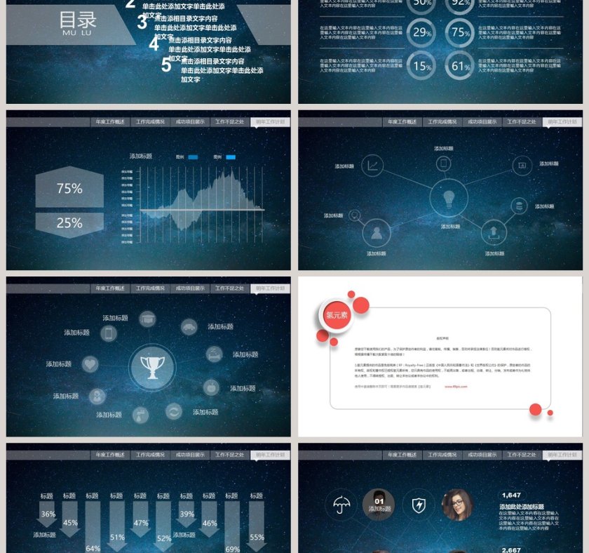 2019述职报告ppt模板第6张