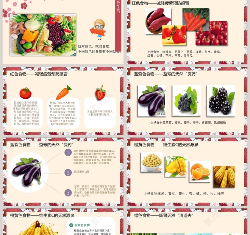 日式和风健康生活小常识PPT第2张