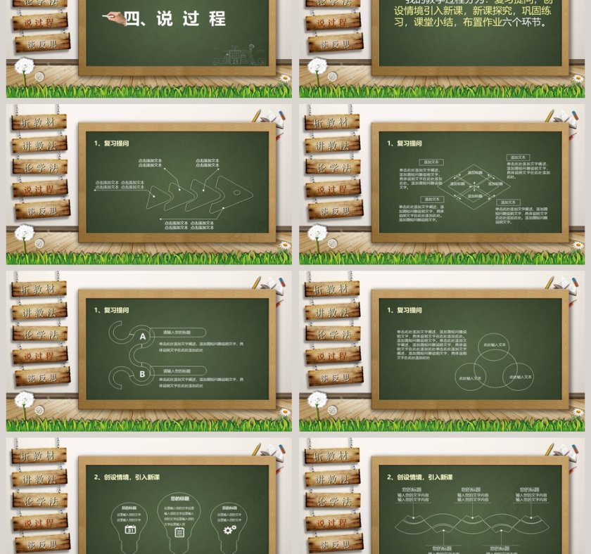 教师通用说课PPT模板第3张