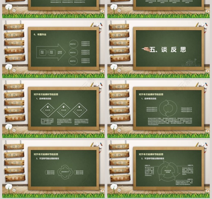 教师通用说课PPT模板第7张