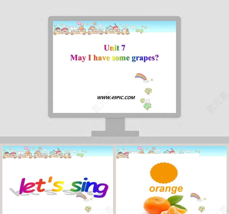 Unit 7-May I have some grapes教学ppt课件第1张