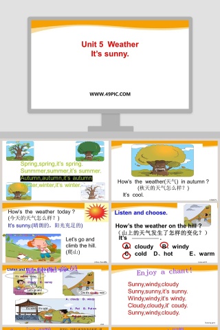Unit 5  Weather-Its sunny教学ppt课件