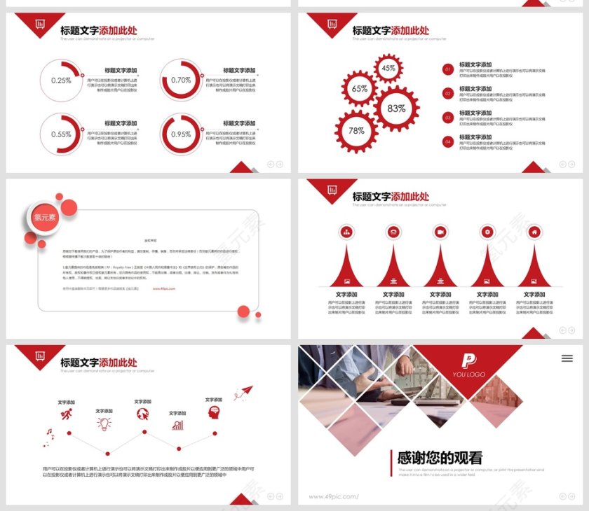 红色大气公司培训模板商业计划书PPT第5张