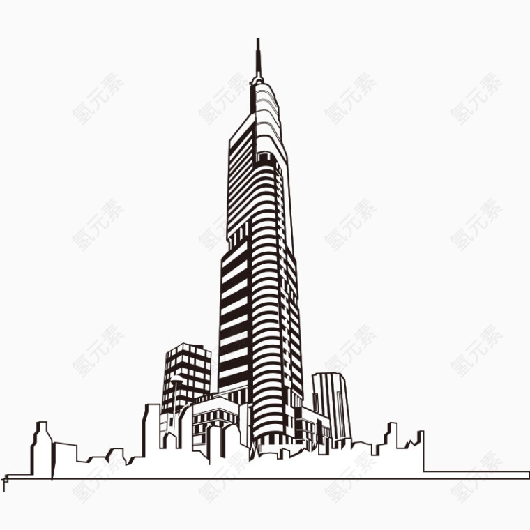 城市大厦场景