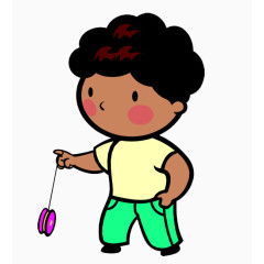 玩溜溜球的男孩