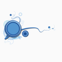 圆环  文案背景元素 线条 扁平化  淡蓝色