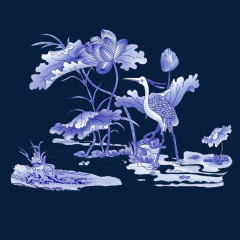 青花瓷图案免抠PNG透明素材