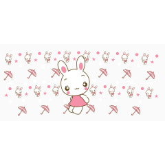 可爱小兔子装饰