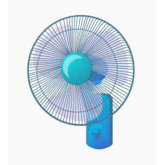 挂壁电风扇矢量图