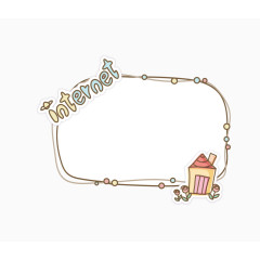 可爱卡通手绘边框