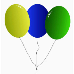 上升的多个颜色的汽球