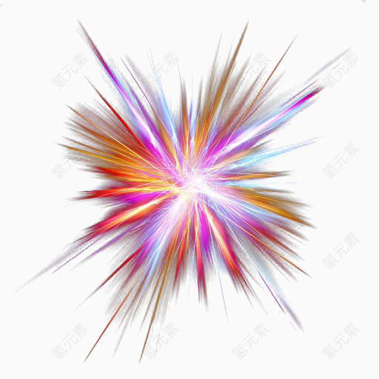 彩色爆炸光效